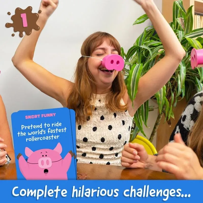Varkenssnuit Partyspel – Het Ultieme 'Niet Lachen' Gezelschapsspel