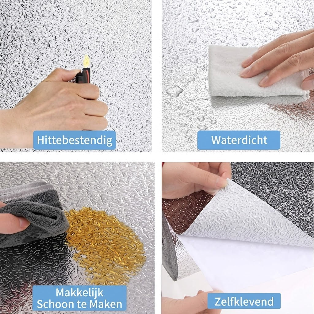 Keuken Antivetsmeermiddel Sticker | Voorkomt Vetspatten