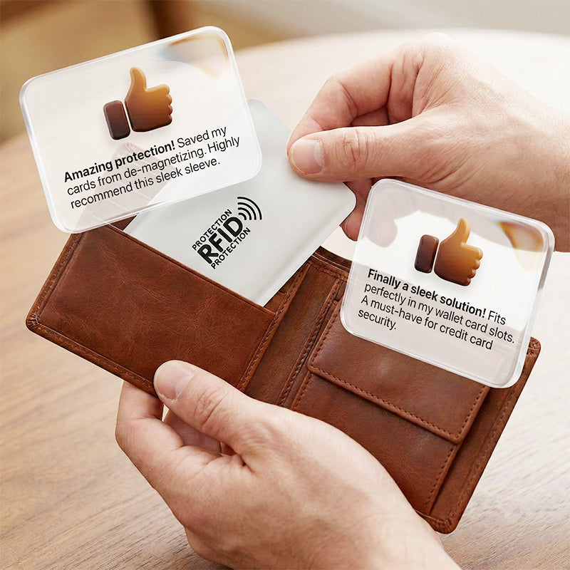 RFID Blokkerende Creditcard Hoesjes / Anti-Skim Creditcard Sleeves