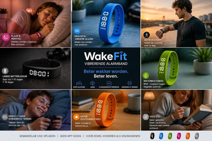 WakeFit – Vibratie Wekker Armband. Dit slimme vibratiehorloge zal je ochtenden voorgoed veranderen.