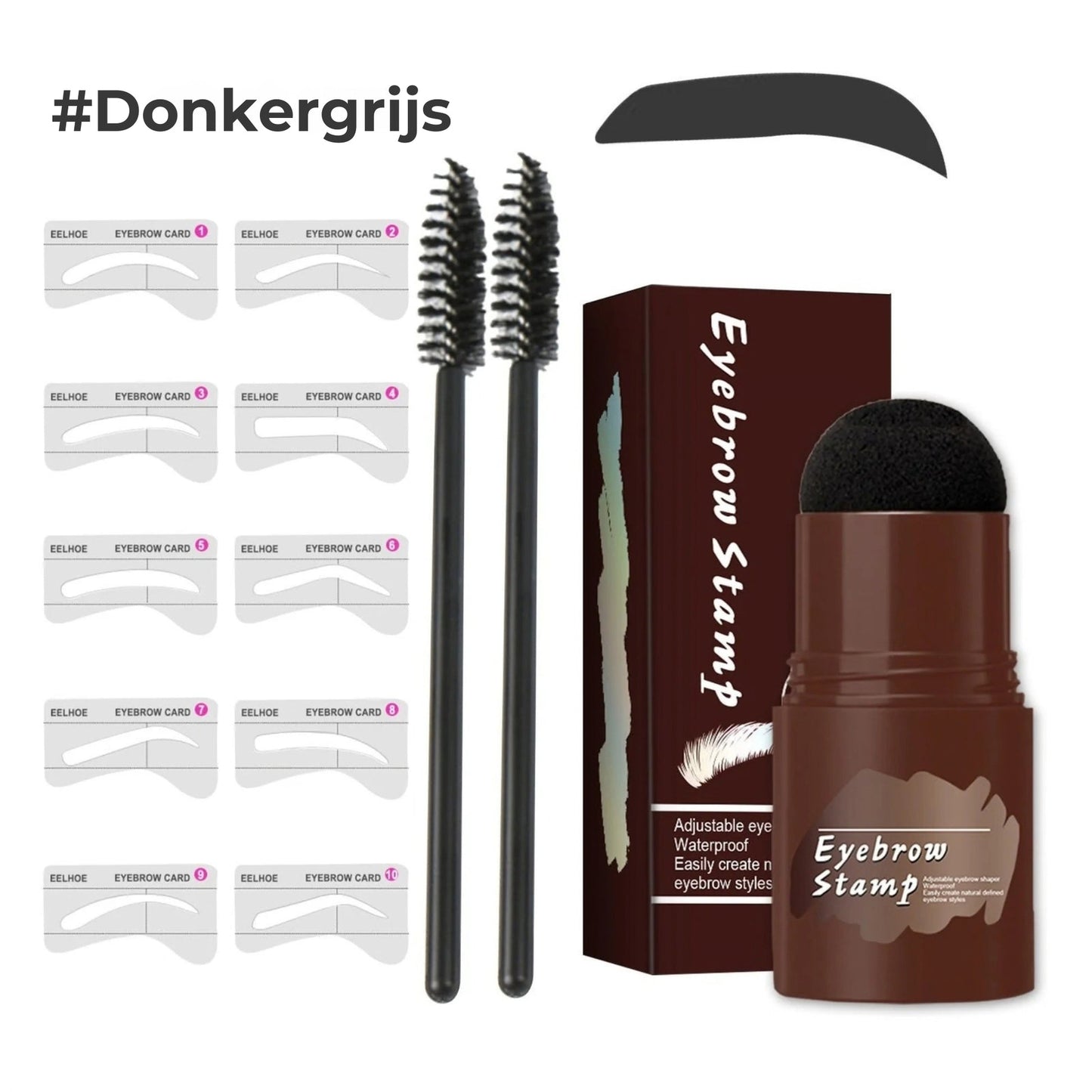 Professionele Wenkbrauw Stempel & Sjablonen Set - Voor Perfecte Symmetrie