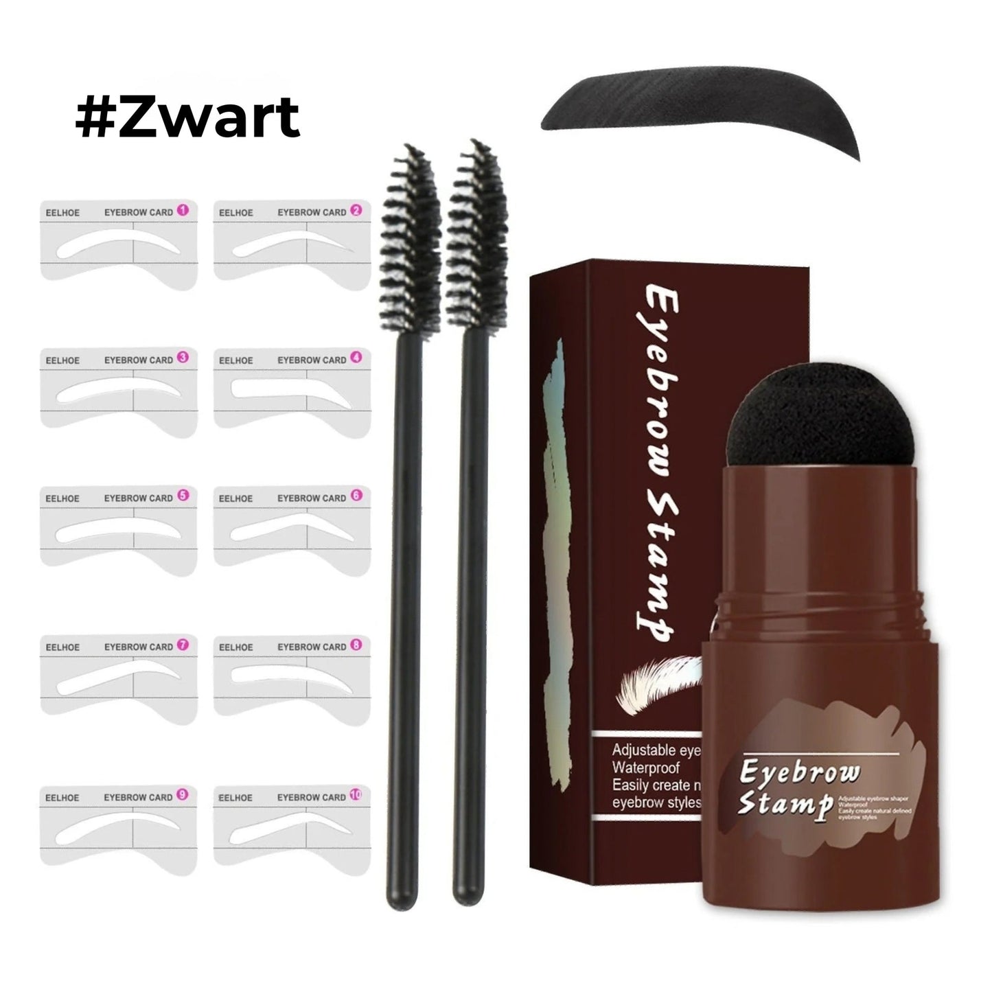 Professionele Wenkbrauw Stempel & Sjablonen Set - Voor Perfecte Symmetrie