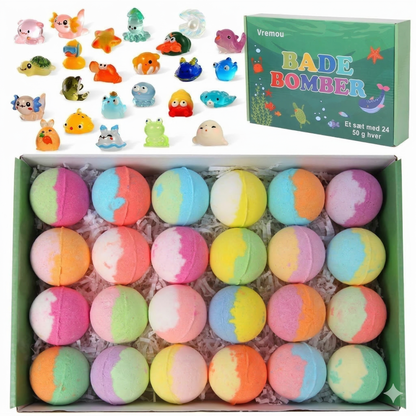 [12 Stuks] Magische Badbruisballen met Verrassing - Zeedieren Speelgoed Binnenin