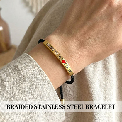 Gevlochten Roestvrijstalen Armband – Inspirerende & Motiverende Armband