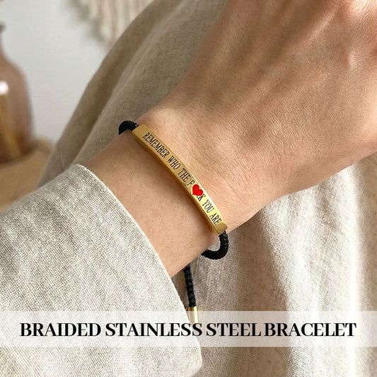 Gevlochten Roestvrijstalen Armband – Inspirerende & Motiverende Armband