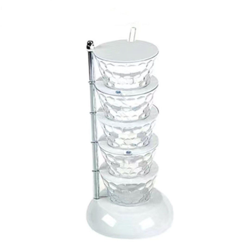 360° Draaibare Kruidenpotjes Set – Compact Kruiden-Organiser voor het Aanrecht – Inclusief Lepeltjes