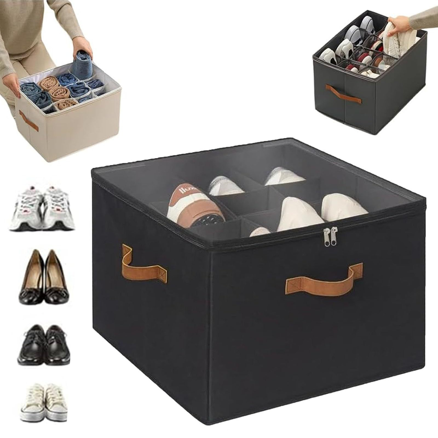 Opvouwbare Stoffen Schoenen Opbergdoos