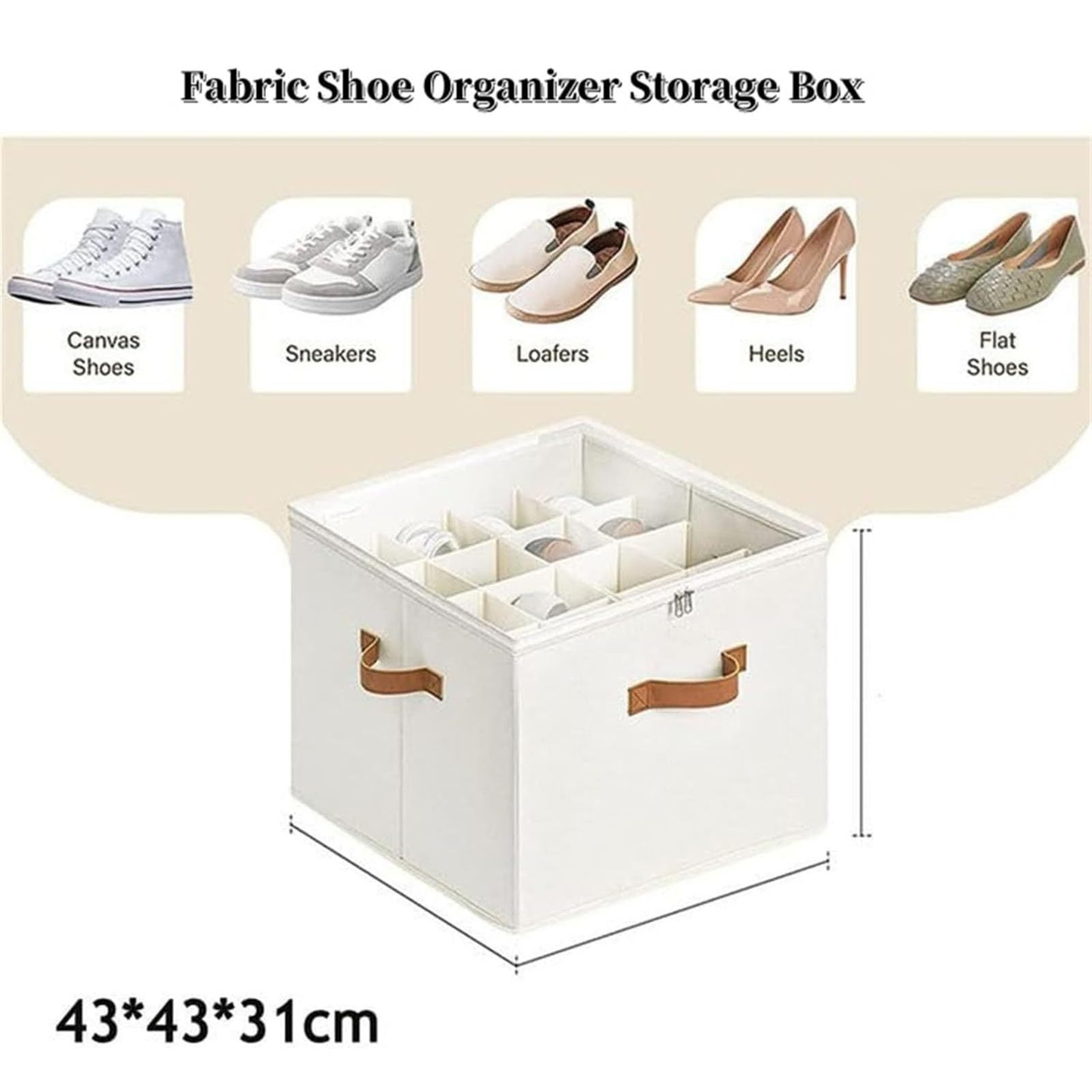 Opvouwbare Stoffen Schoenen Opbergdoos