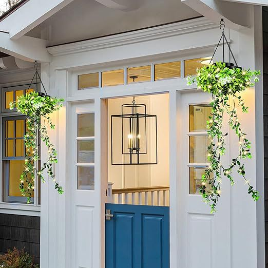 Solar Hanglamp Klimop Waterval – Kunstmatige Klimop Ranken met LED Verlichting – IP65 Waterdicht