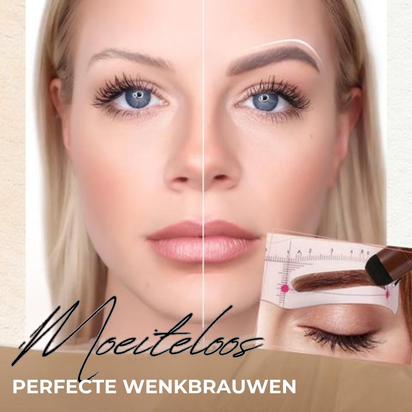 Professionele Wenkbrauw Stempel & Sjablonen Set - Voor Perfecte Symmetrie
