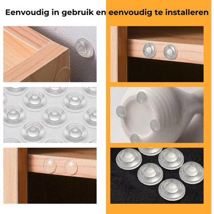 Doorzichtige siliconen meubelbeschermers (24st)