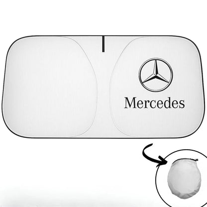 Opvouwbaar zonnescherm met auto-logo