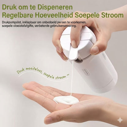 Draagbare 4-in-1 reisdispenser