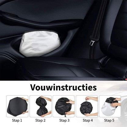 Opvouwbaar zonnescherm met auto-logo