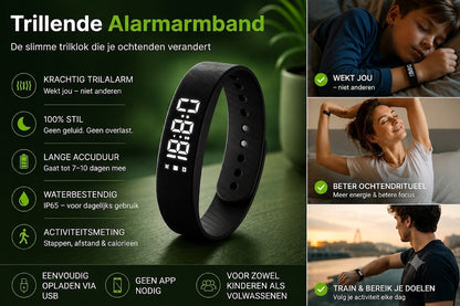 WakeFit – Vibratie Wekker Armband. Dit slimme vibratiehorloge zal je ochtenden voorgoed veranderen.