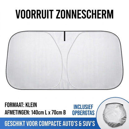 Opvouwbaar zonnescherm met auto-logo