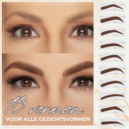 Professionele Wenkbrauw Stempel & Sjablonen Set - Voor Perfecte Symmetrie