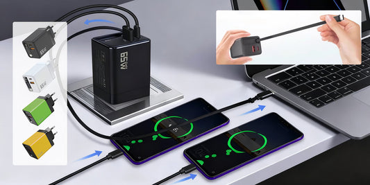 65W 3-in-1 Oproepbare Snellader