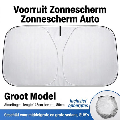 Opvouwbaar zonnescherm met auto-logo