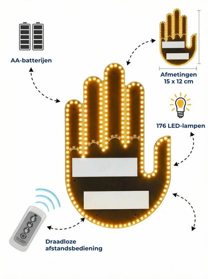 Gestelicht Hand Autolamp
