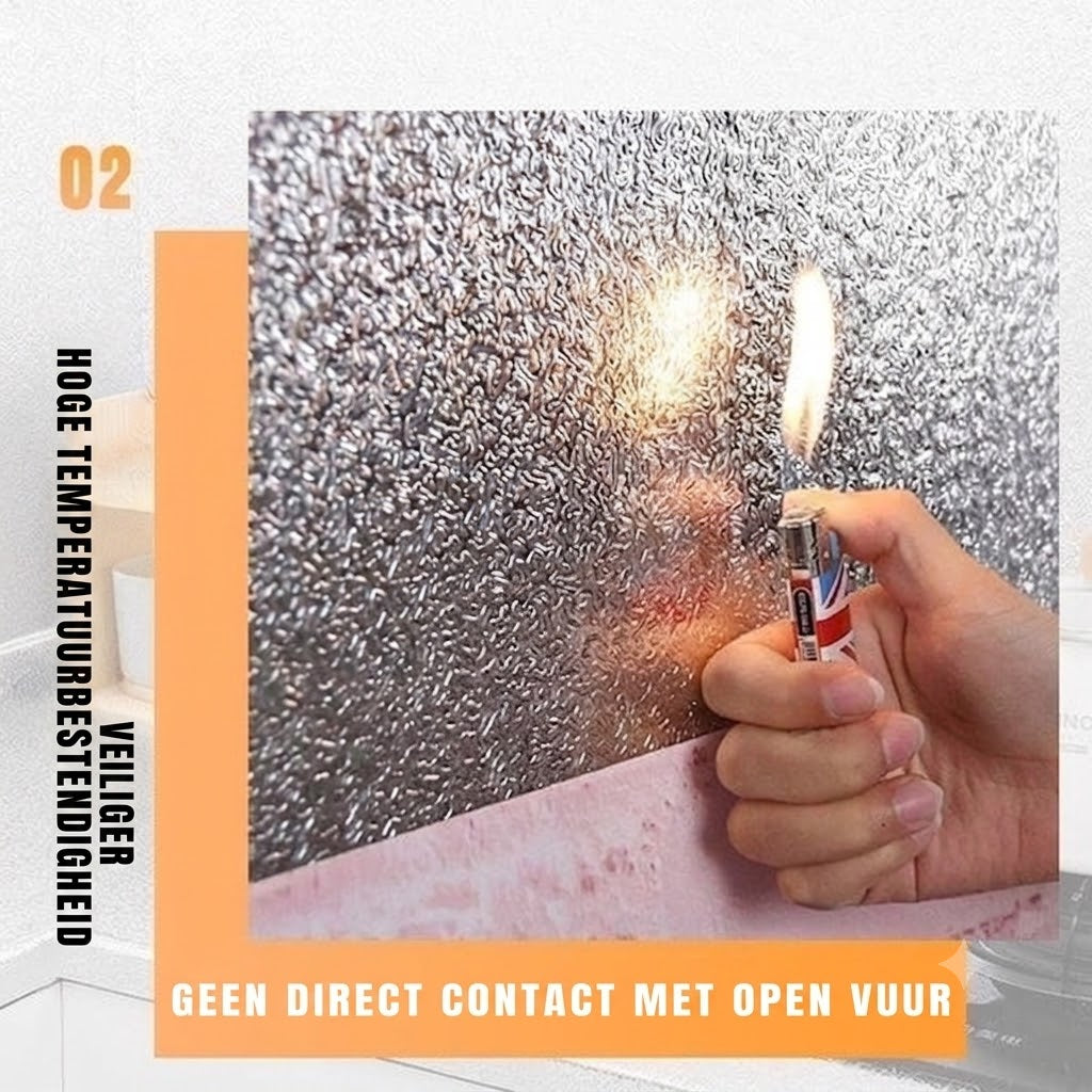 Keuken Antivetsmeermiddel Sticker | Voorkomt Vetspatten