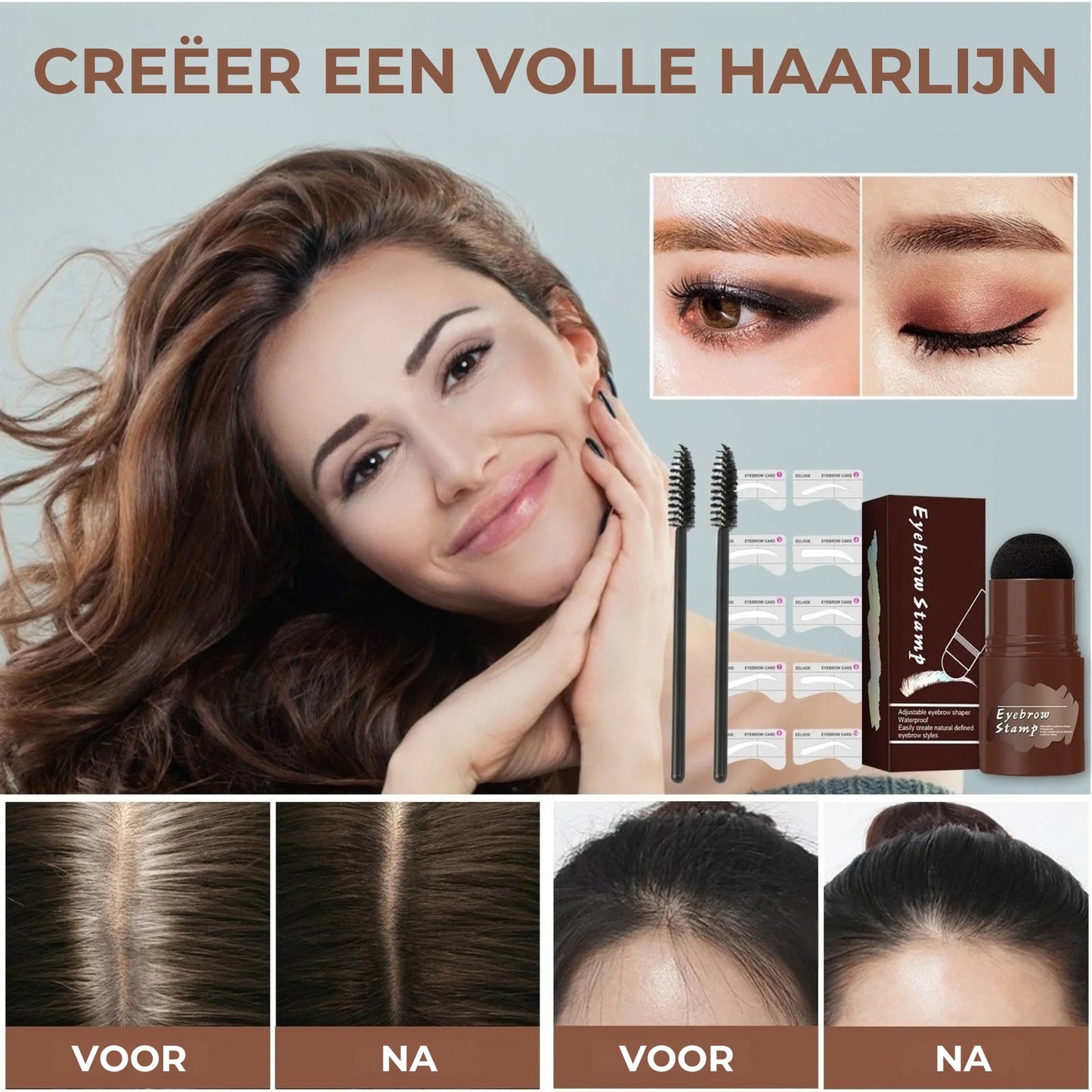 Professionele Wenkbrauw Stempel & Sjablonen Set - Voor Perfecte Symmetrie