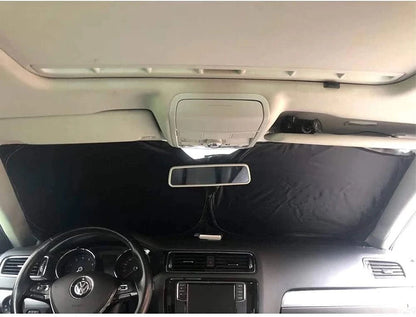 Opvouwbaar zonnescherm met auto-logo