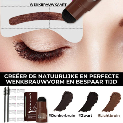 Professionele Wenkbrauw Stempel & Sjablonen Set - Voor Perfecte Symmetrie