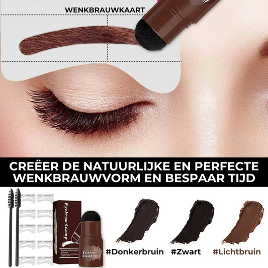 Professionele Wenkbrauw Stempel & Sjablonen Set - Voor Perfecte Symmetrie
