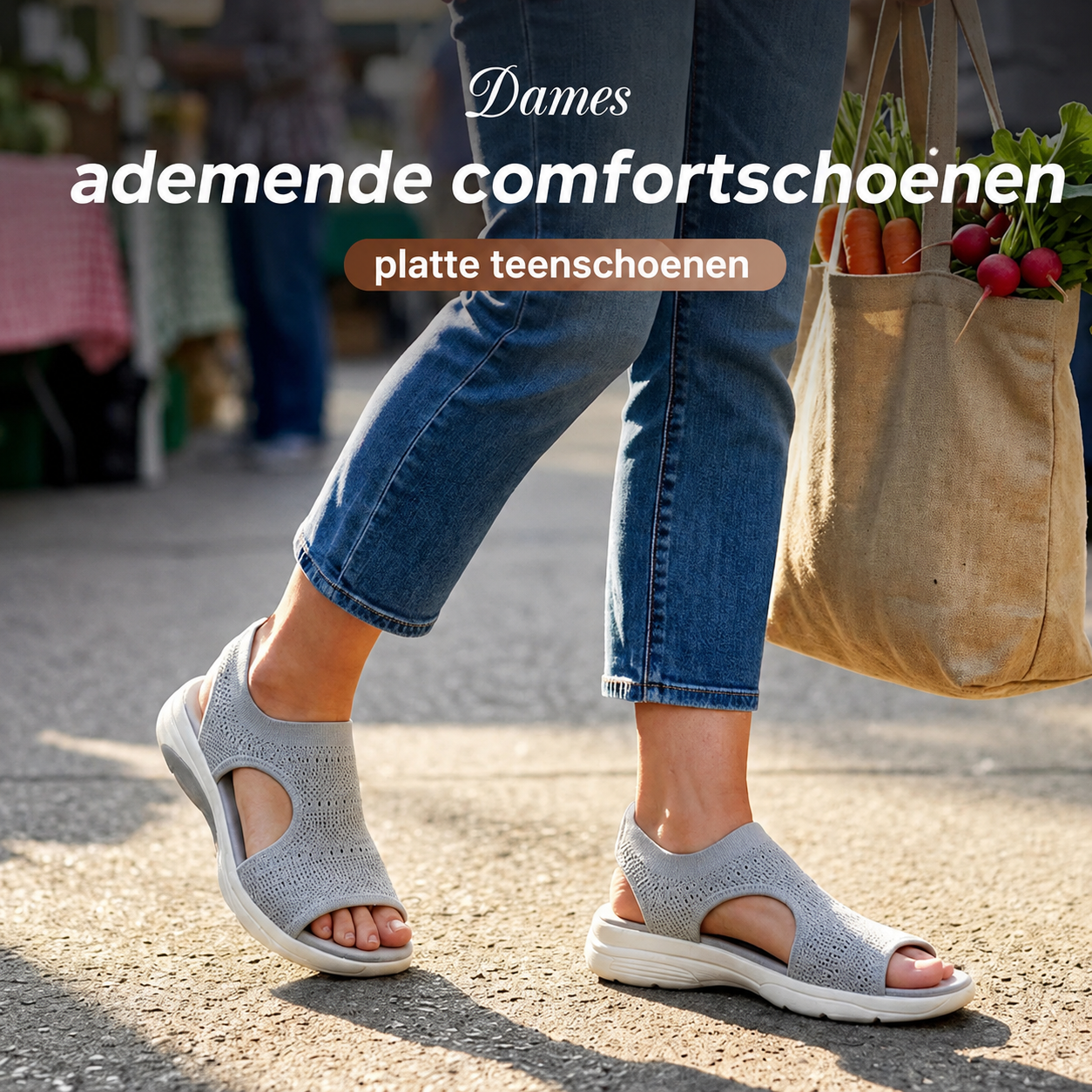 Comfortabele en Ademende Platte Sandalen