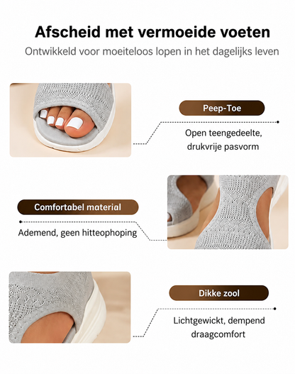 Comfortabele en Ademende Platte Sandalen