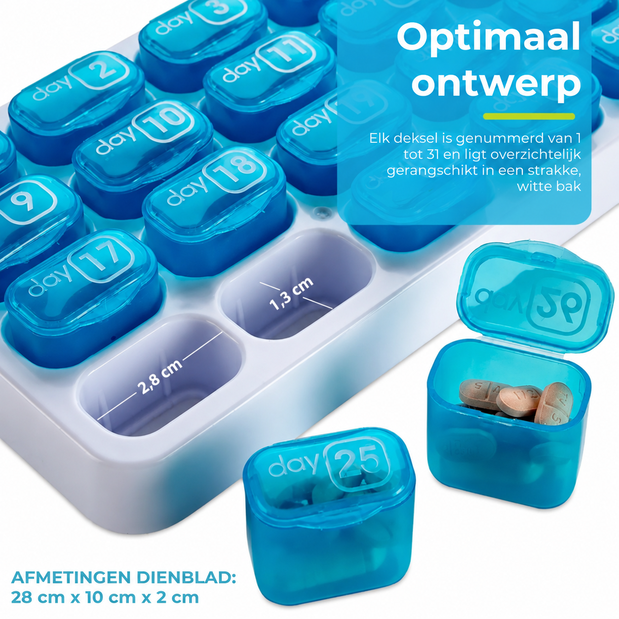 Maandelijkse Pillendoos 31 Dagen