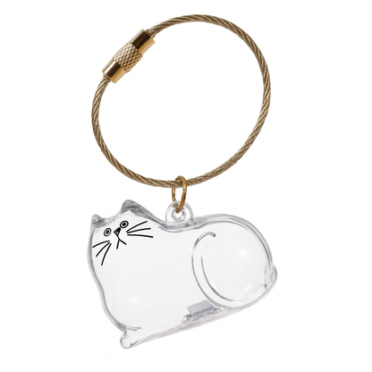 Snuzzle Gepersonaliseerde Dierenhaar Sleutelhanger - Uniek Gedenksieraad voor Hond & Kat