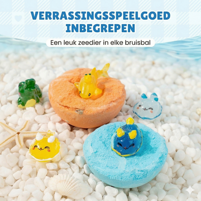 [12 Stuks] Magische Badbruisballen met Verrassing - Zeedieren Speelgoed Binnenin