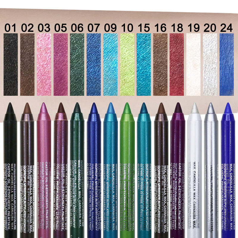 14-Delige Waterproof Gekleurde Gel Eyeliner Set 👁️🌈✏️
