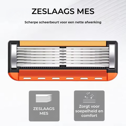 ProShave 6 Scheermesjes Voordeelverpakking - 24/48 Stuks - 6-Blade Systeem (Navulmesjes)
