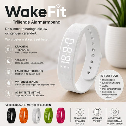 WakeFit – Vibratie Wekker Armband. Dit slimme vibratiehorloge zal je ochtenden voorgoed veranderen.