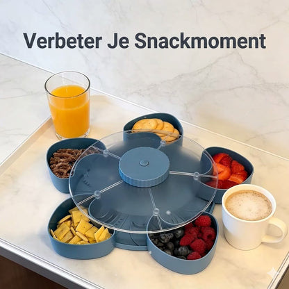 Roterende Snack Tray met Vakken