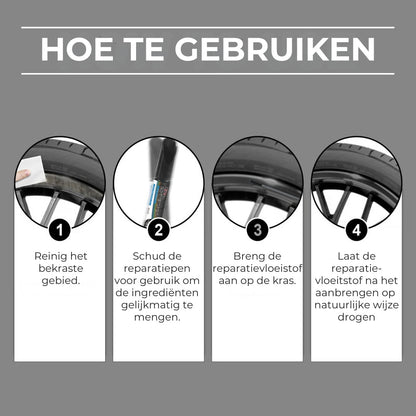 Autowiel Krasreparatiepen - 3 Stuks