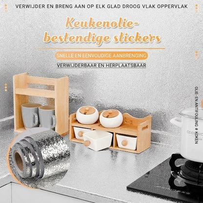 Keuken Antivetsmeermiddel Sticker | Voorkomt Vetspatten