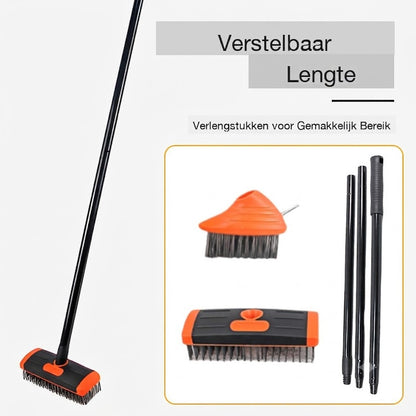 🧹 Voegenborstel Set voor Tegels - 3-in-1 Tuingereedschap voor Terras en Oprit