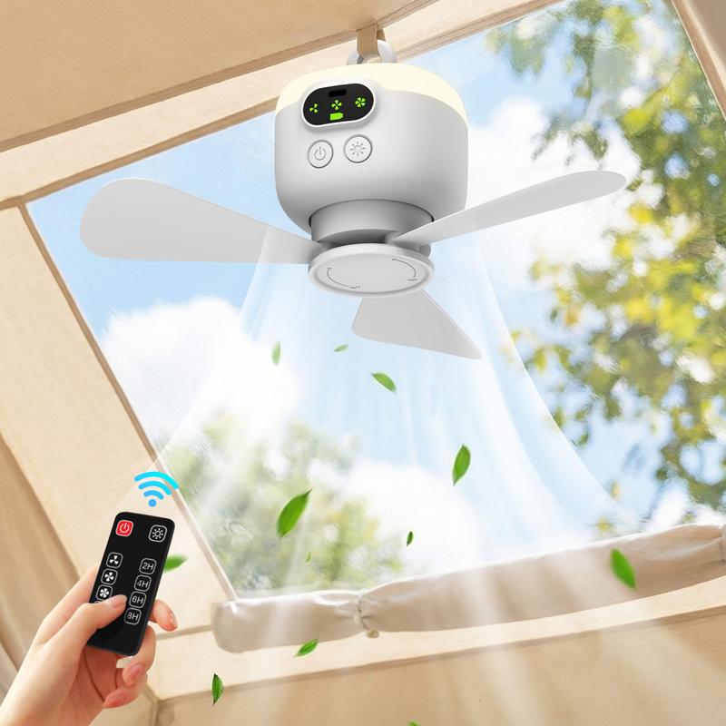 Oplaadbare LED Plafondventilator