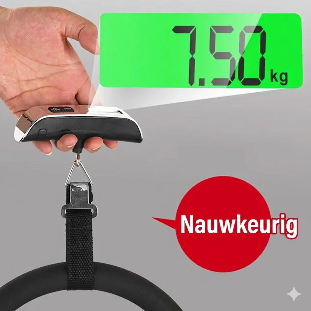 Draagbare Bagageweegschaal met LCD Display