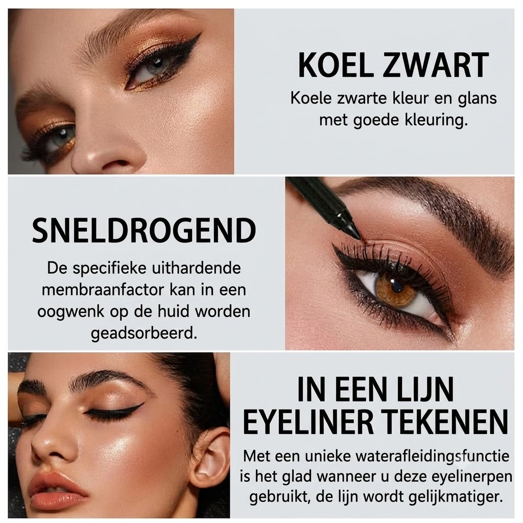 14-Delige Waterproof Gekleurde Gel Eyeliner Set 👁️🌈✏️