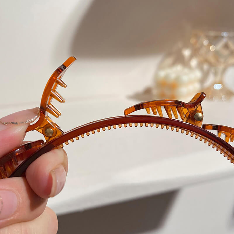 Gevlochten haarband clip