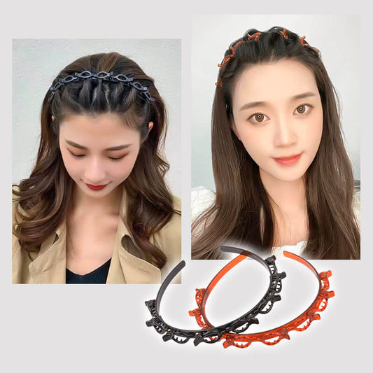 Gevlochten haarband clip