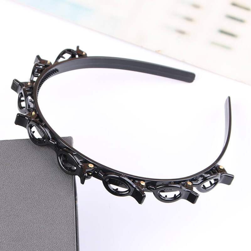 Gevlochten haarband clip