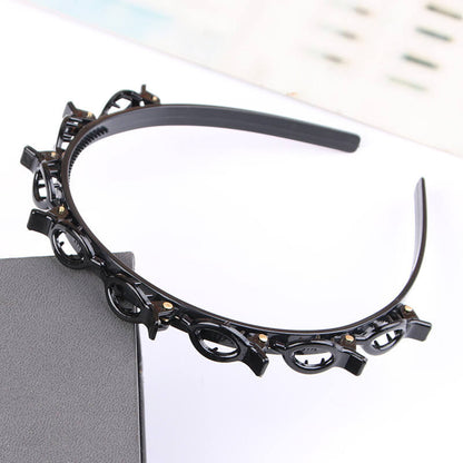 Gevlochten haarband clip