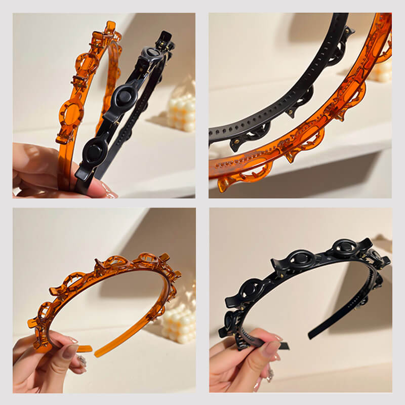 Gevlochten haarband clip