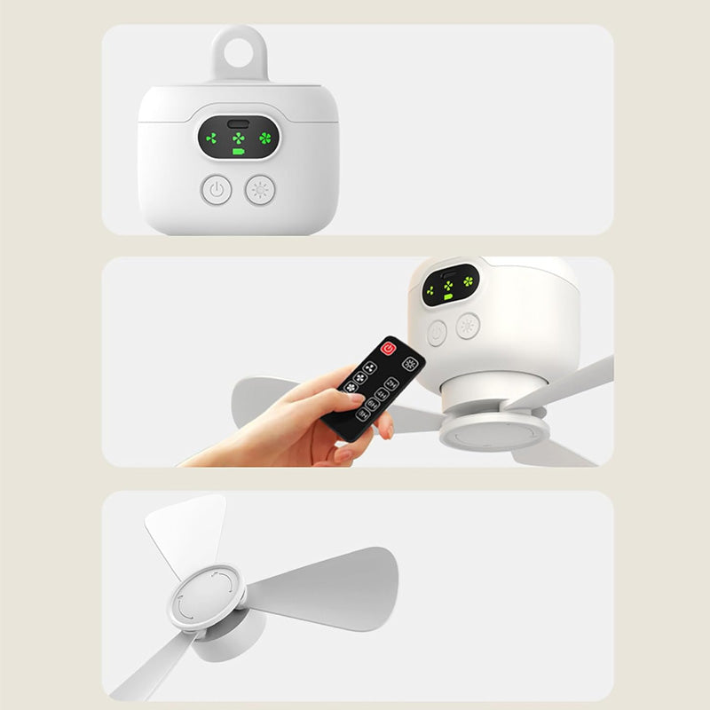 Oplaadbare LED Plafondventilator